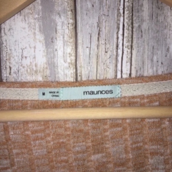 Maurices Orange Lace Bottom Blouse - Picture 3 of 4